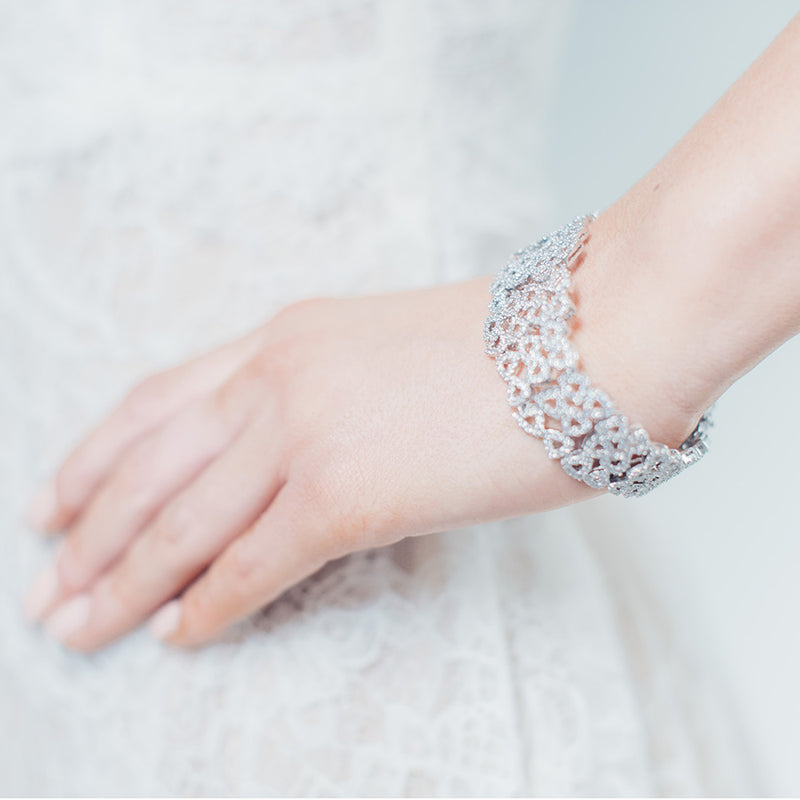 St Moritz geometric crystal embellished bracelet - Liberty in Love