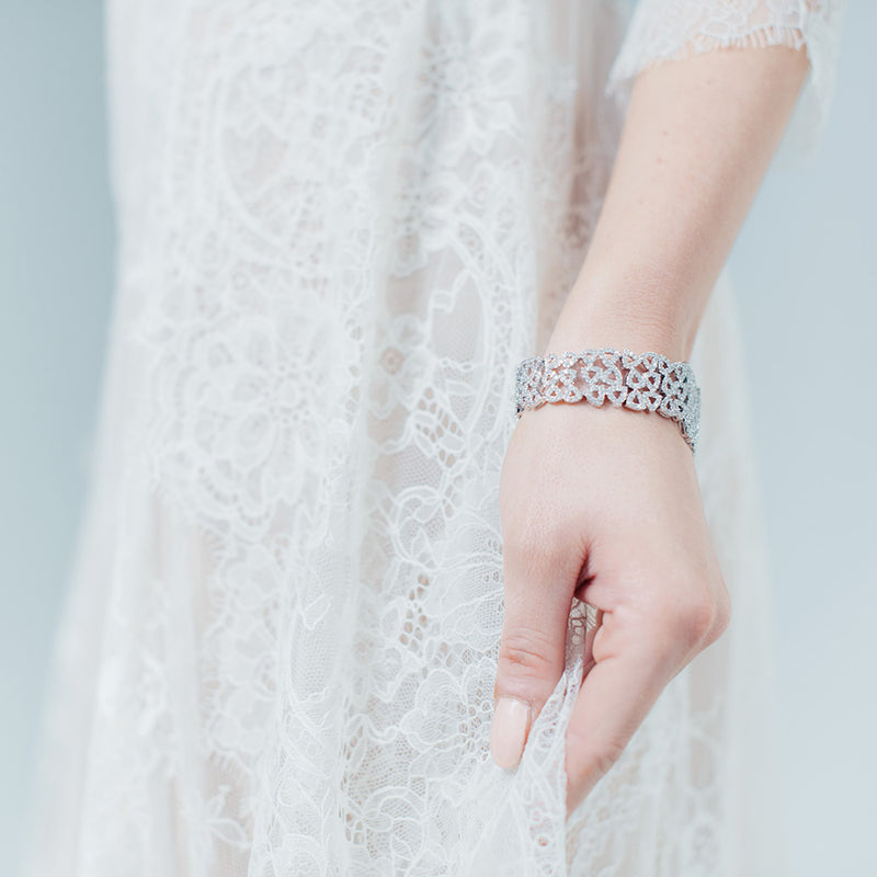St Moritz geometric crystal embellished bracelet - Liberty in Love