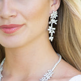 Starry night crystal bridal statement earrings - Liberty in Love