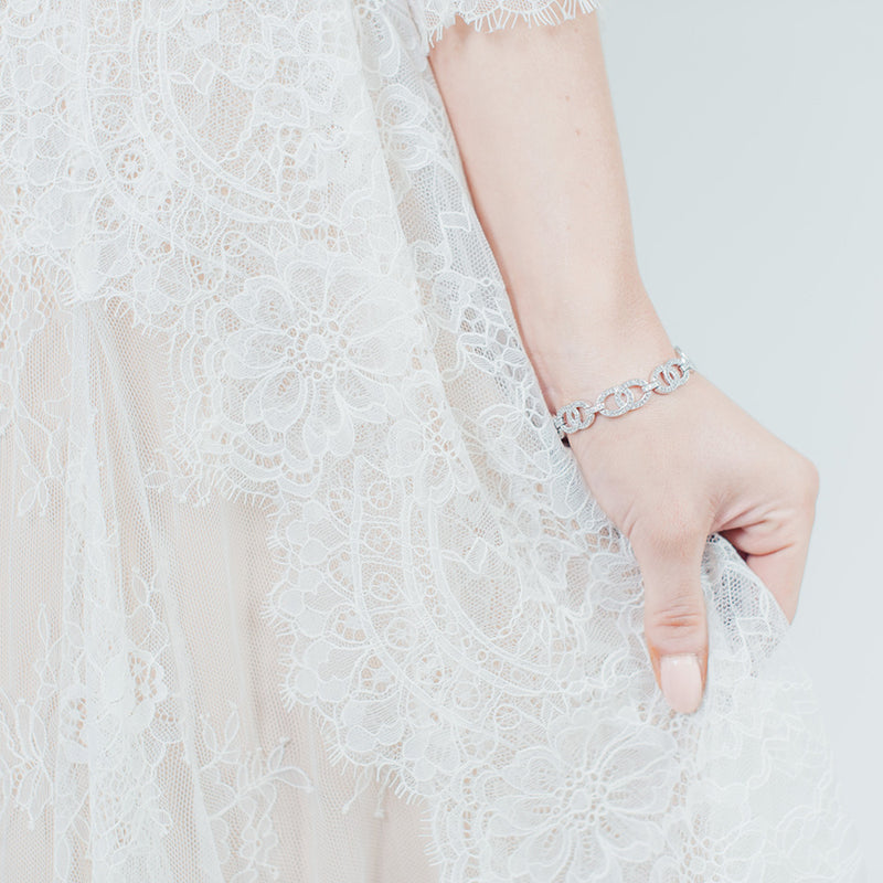 Steinway crystal embellished chain bracelet - Liberty in Love