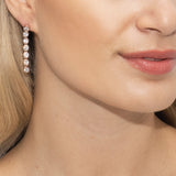 Storm zirconia crystal multi round drop earrings - Liberty in Love