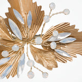 Sunburst bronze leaves and opaline crystal hair clip - Liberty in Love