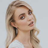 Sylvia pearl and crystal drop earrings - Liberty in Love