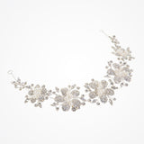 Tallulah line of pearl centred silver blossoms hair vine - Liberty in Love