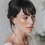 Tia emerald-cut crystal droplet earrings - Liberty in Love