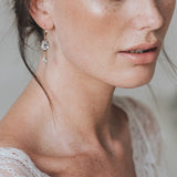 Tia emerald-cut crystal droplet earrings - Liberty in Love