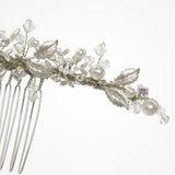 Tanya crystal and pearl embellished hair comb - Liberty in Love