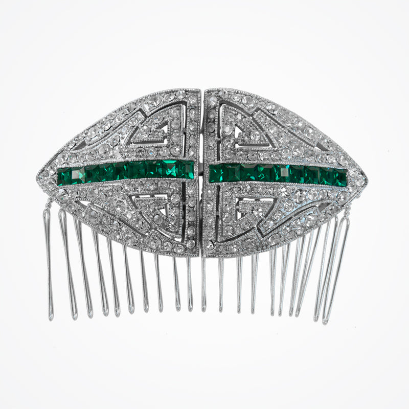 Taylor comb (green crystal) - Liberty in Love