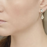Tear drop short pierced earrings (EA5585) - Liberty in Love