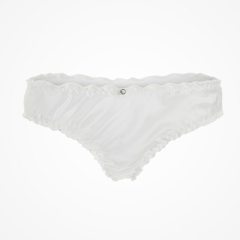 'Just Married' bridal knickers (pale ivory silk) - Liberty in Love