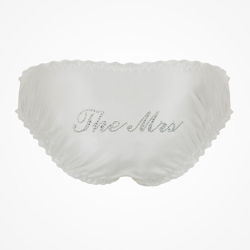 'The Mrs' bridal knickers (pale ivory silk) - Liberty in Love