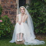 Thistle daisy embellished tulle veil - Liberty in Love