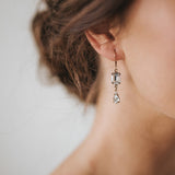 Tia emerald-cut crystal droplet earrings - Liberty in Love