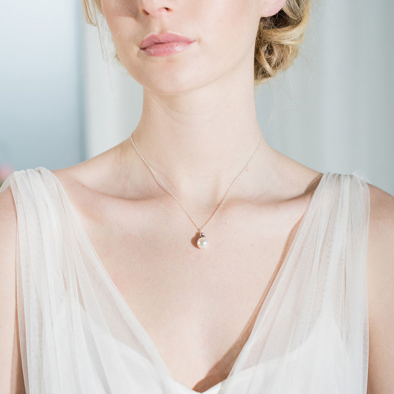 Tilda antique silver pearl pendant necklace - Liberty in Love