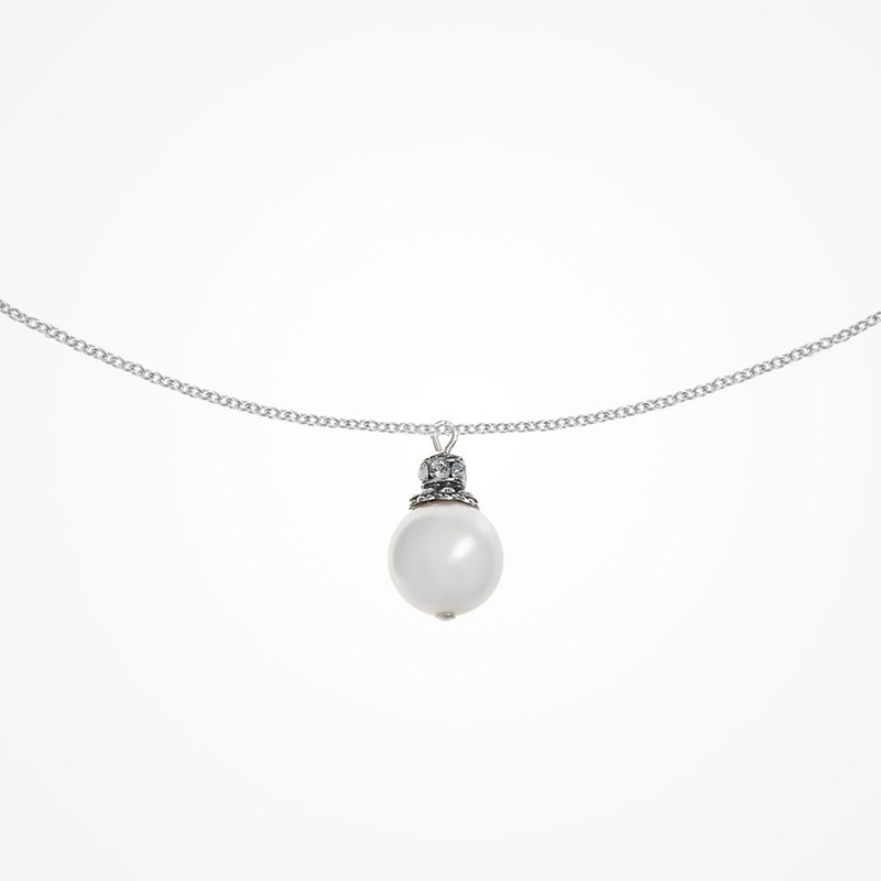 Tilda antique silver pearl pendant necklace - Liberty in Love