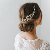 Tula opaline crystal sprays gold hair combs - Liberty in Love