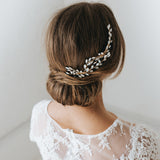 Tula opaline crystal sprays gold hair combs - Liberty in Love