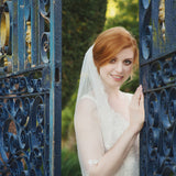 Tulip floral embroidered tulle veil - Liberty in Love