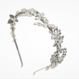 Crystal flower and pearl bridal headdress (UA11-27) - Liberty in Love