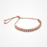 Ultra zirconia crystal tennis toggle bracelet - Liberty in Love