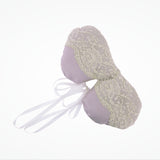 Ella lilac vintage lace silk dupion eye mask - Liberty in Love