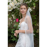 Upminster pearl and crystal edged tulle veil - Liberty in Love