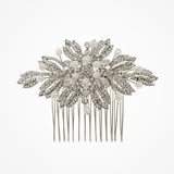 Ursula pearl and crystal floral hair comb - Liberty in Love