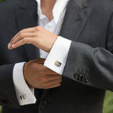 Usher crystal detail cufflinks - Liberty in Love