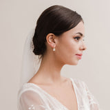 Valentina square cut CZ drop earrings (gold) - Liberty in Love