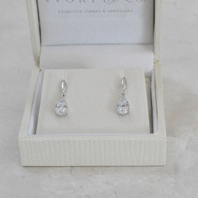 Vanderbilt teardrop crystal earrings - Liberty in Love