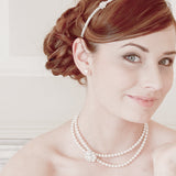 Vanessa vintage pearl and rhinestone necklace - Liberty in Love