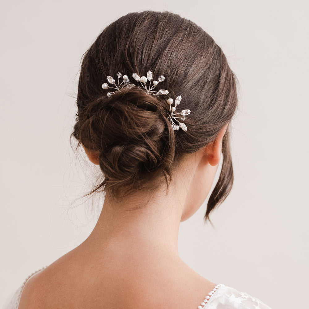 Vanessa pearl swarovski crystal hair pins