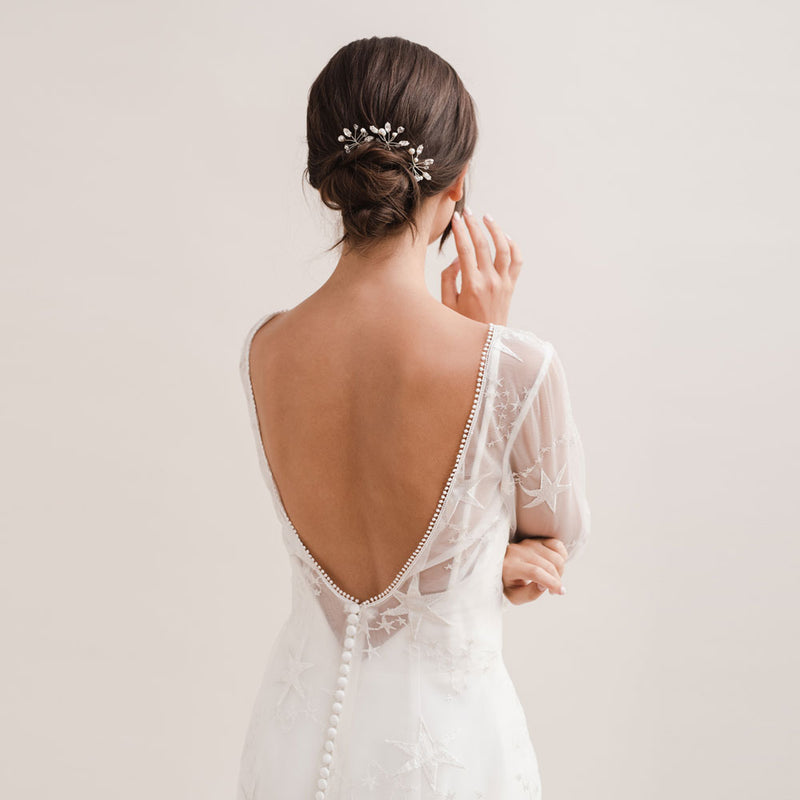 Vanessa pearl and swarovski crystal hair pins - Liberty in Love