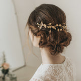 Vega gilded leaves headpiece - Liberty in Love