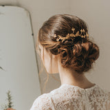 Vega gilded leaves headpiece - Liberty in Love