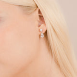 Veil crystal teardrop earrings - Liberty in Love