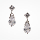 Veil crystal teardrop earrings - Liberty in Love