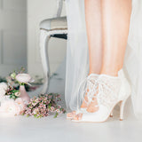 Victoria vintage-inspired lace-up booties - Liberty in Love