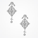 Victoria antique-inspired filigree long drop earrings - Liberty in Love