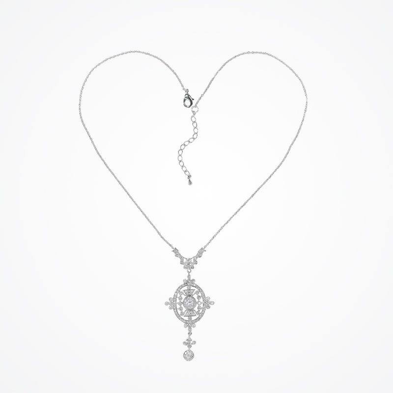 Victoria antique-inspired filigree pendant necklace - Liberty in Love