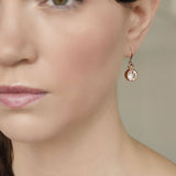 Violet rose gold Swarovski crystal earrings - Liberty in Love
