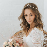 Vittoria leaves and pearls hair vine - Liberty in Love