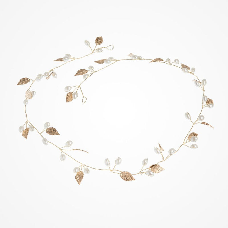 Vittoria leaves and pearls hair vine - Liberty in Love