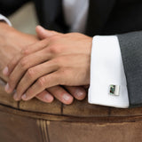 Waldorf abalone cufflinks - Liberty in Love