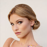 Wallflower gold leaves crystal drop earrings - Liberty in Love
