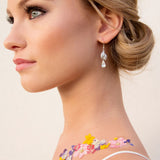 Wallflower gold leaves crystal drop earrings - Liberty in Love