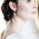 Water lily crystal droplet earrings - Liberty in Love