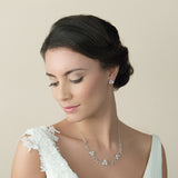 Waterlily pearl bridal stud earrings - Liberty in Love