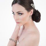 Asymmetrical scroll deco bow hair clip (HA325) - Liberty in Love