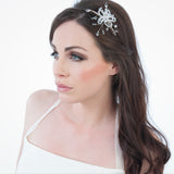 Crystal flower side tiara (UA10-08) - Liberty in Love